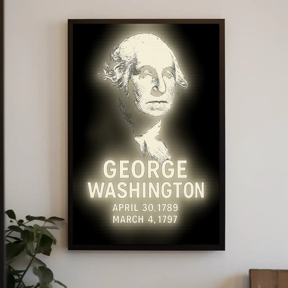 George Washington US History Portrait Gallery Display Poster