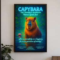 Capybara The Tranquil Guardian Poster