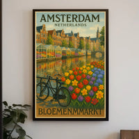 Amsterdam Bloemenmarkt Poster