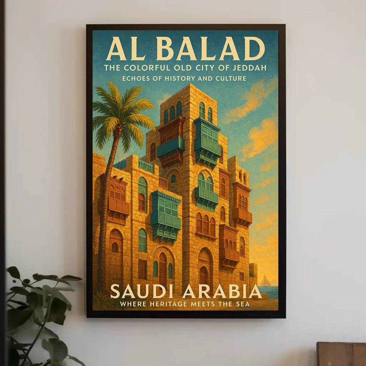 Al Balad The Colorful Old City Of Poster
