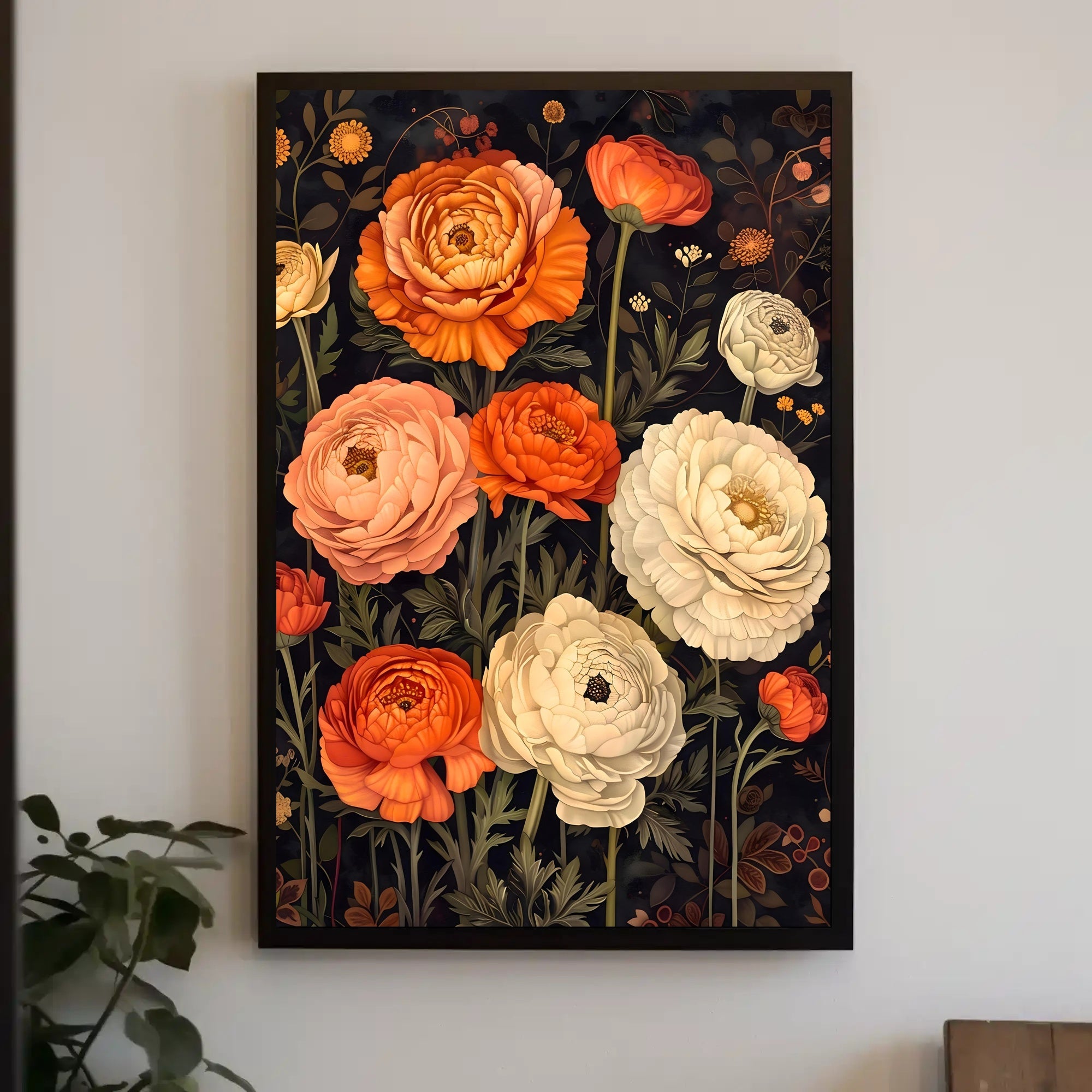 Floral Elegance Wall Art Print for Home Decor
