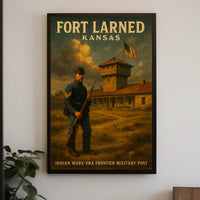 Fort Larned Kansas Frontier Poster