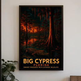 Big Cypress Florida Swamp Preserve Poster