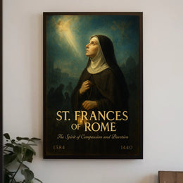 St. Frances of Rome The Spirit of Compassion and Devotion Poster