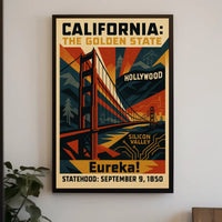 California The Golden State Poster