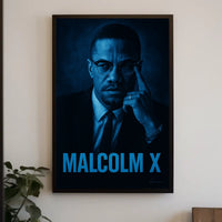 Malcolm X Portrait Poster