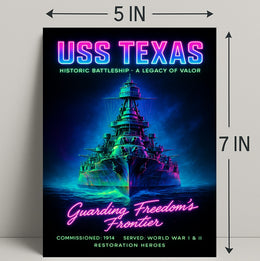 USS Texas A Legacy of Valor Poster PosterGoat