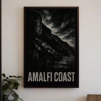 Amalfi Coast Poster Wall Art for Coastal Decor 18x24