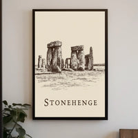 Stonehenge Illustration Poster