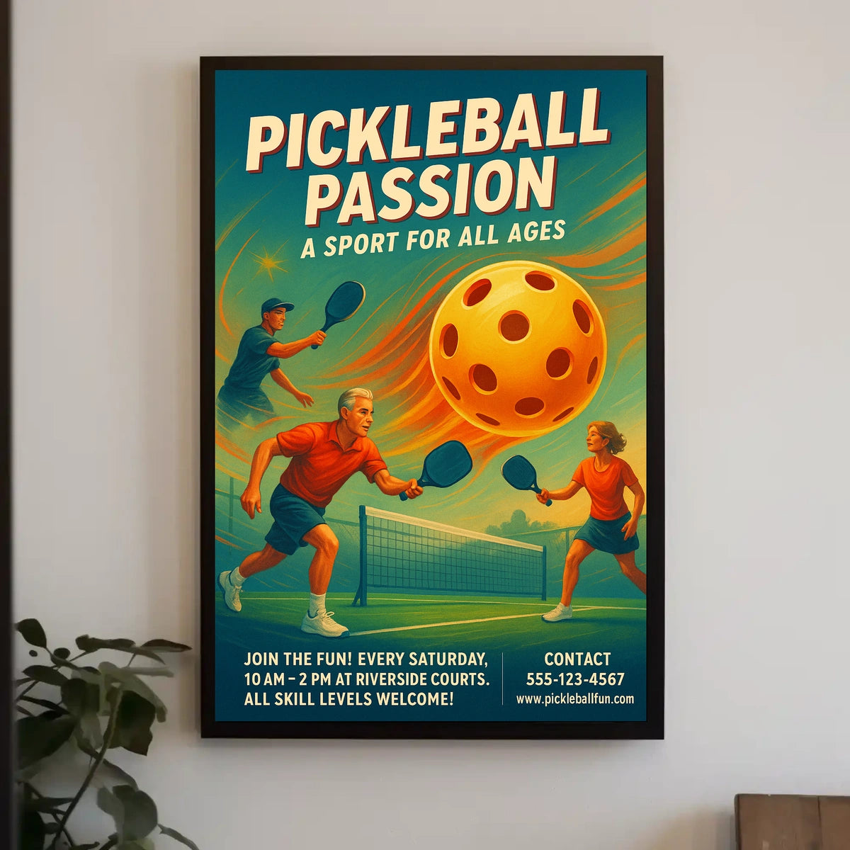 Pickleball Passion Poster