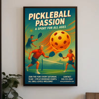 Pickleball Passion Poster