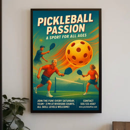 Pickleball Passion Poster