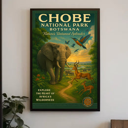 Explore the Heart of Africas Wilderness Poster