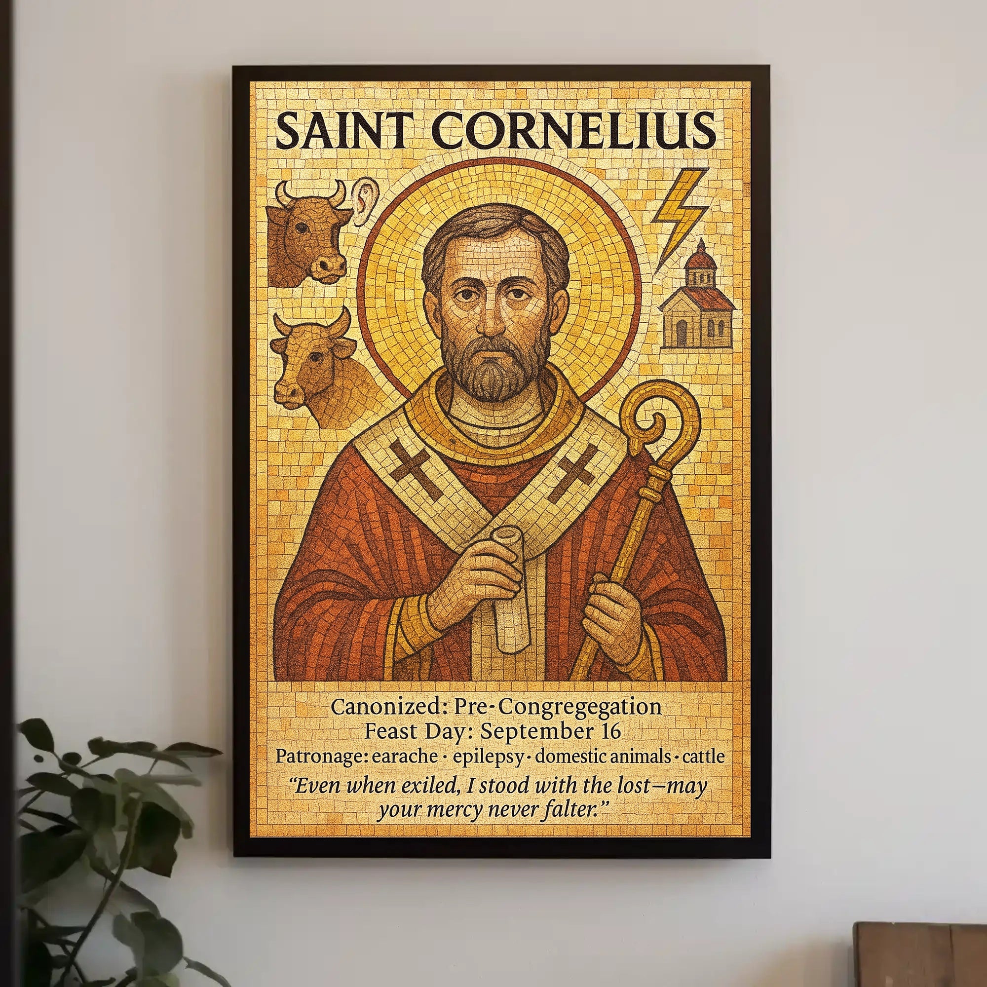 Saint Cornelius Poster PosterGoat