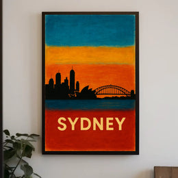 Sydney Skyline Poster