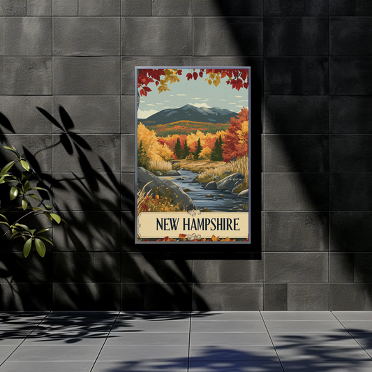 New Hampshire Vintage Poster