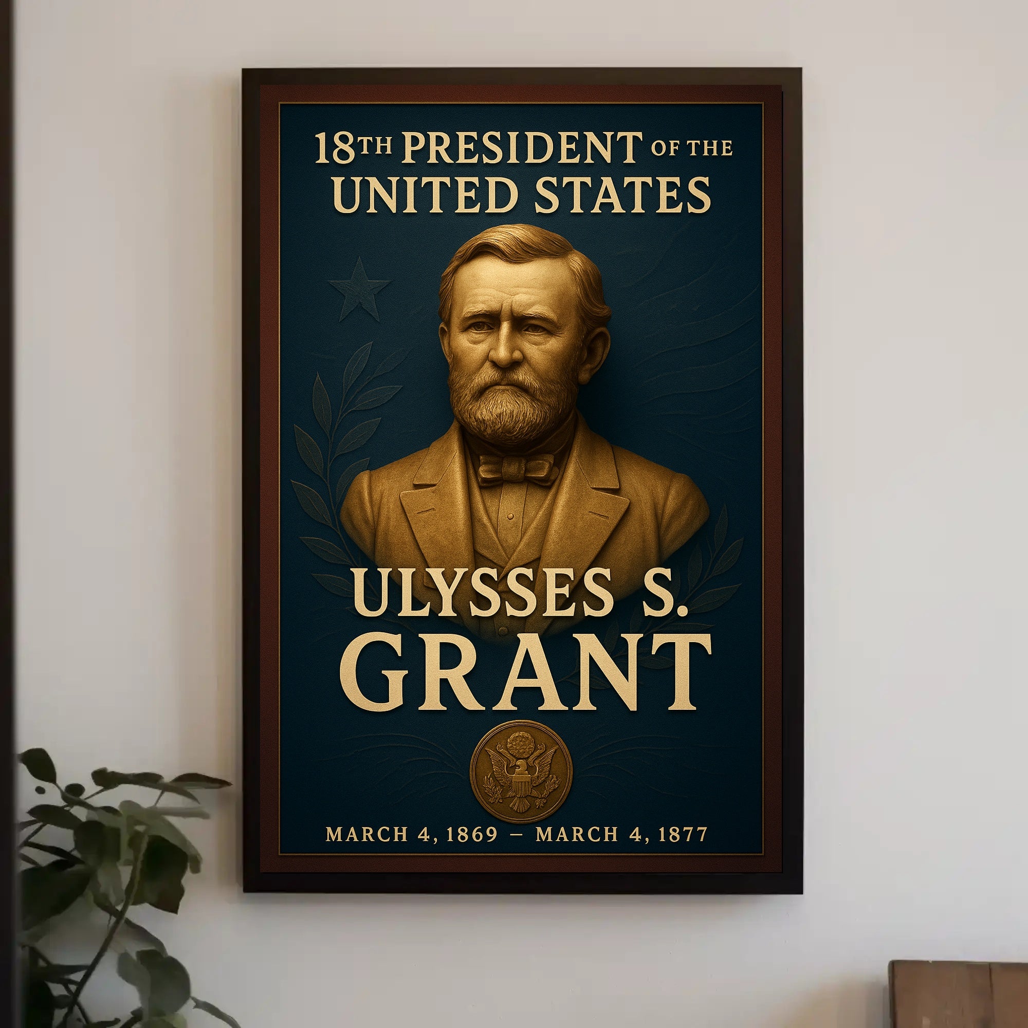 Ulysses S. Grant  18th President Poster PosterGoat