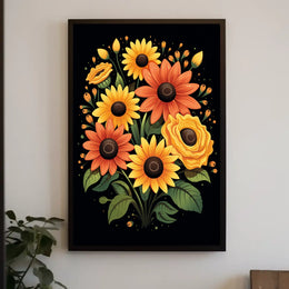 Vibrant Floral Bouquet Poster