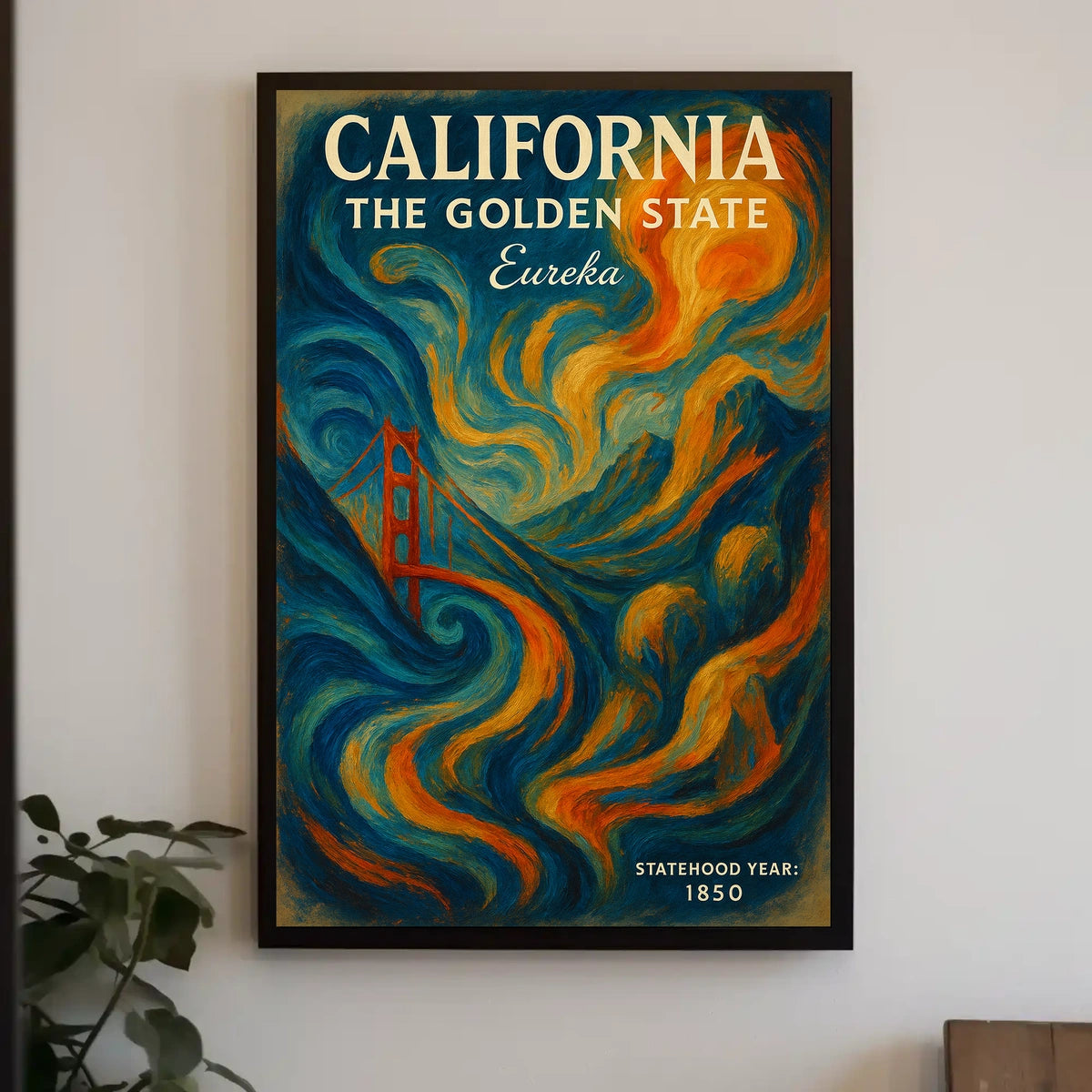 California The Golden State Poster
