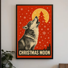 Christmas Moon Poster