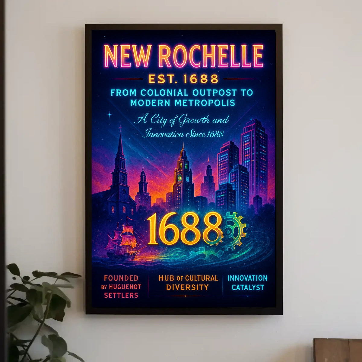 New Rochelle From Colonial Outpost to Modern Metropolis Poster