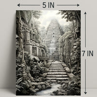 Ancient Jungle Temple Poster