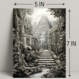 Ancient Jungle Temple Poster