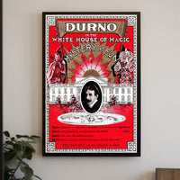 Durno the Magician Vintage Magic Show Cultural Poster