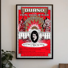 Durno the Magician Vintage Magic Show Cultural Poster