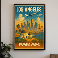 Los Angeles Pan Am Travel Poster