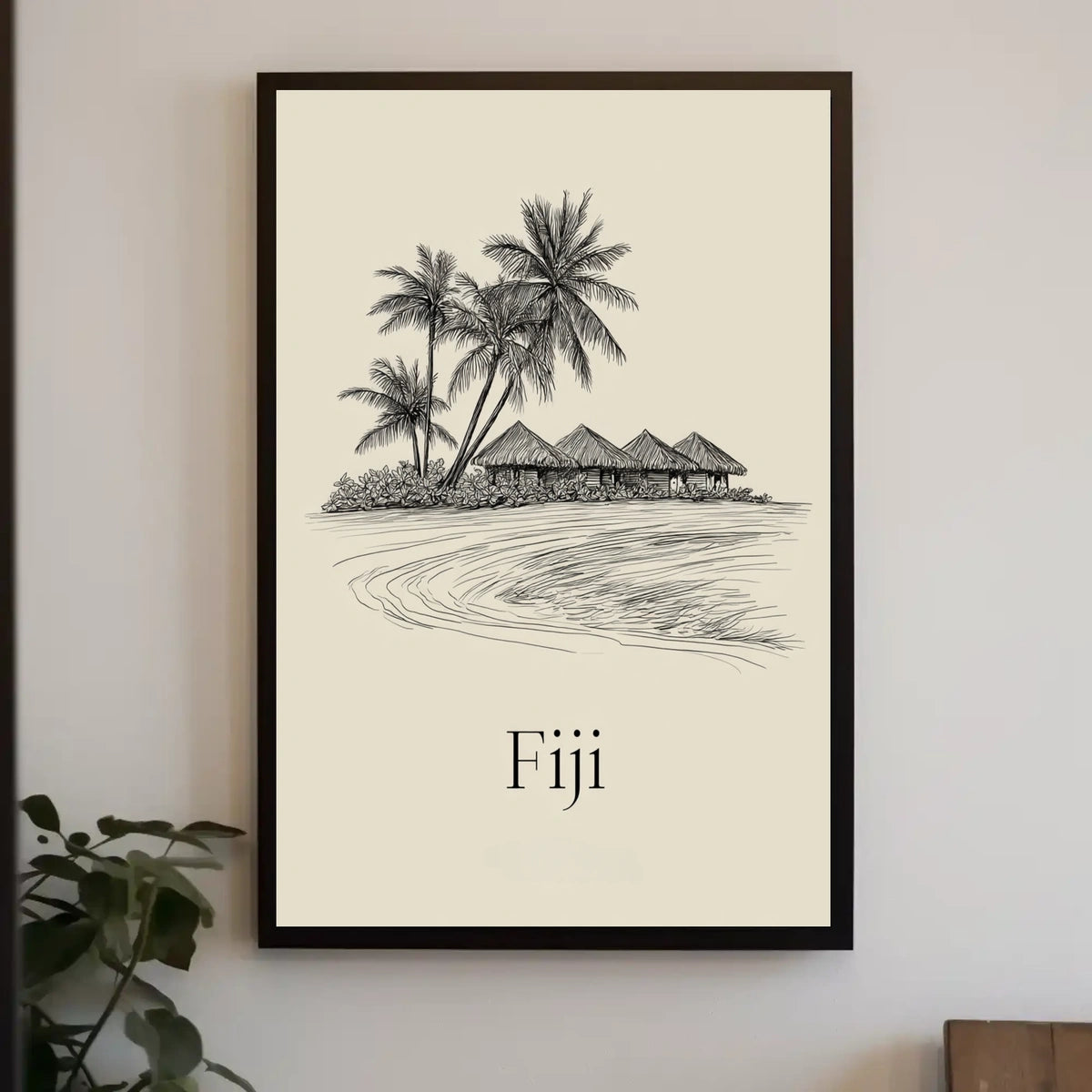 Tropical Escape Fiji Poster