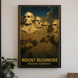 Mount Rushmore Iconic Monument Poster