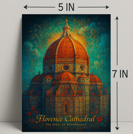 Florence Cathedral Renaissance Art Masterpiece Cultural or Heritage Poster
