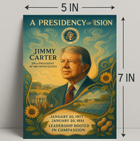 Jimmy Carter Civic Impact Presidential Artwork PosterGoat