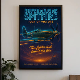 Supermarine Spitfire Icon of Victory Poster