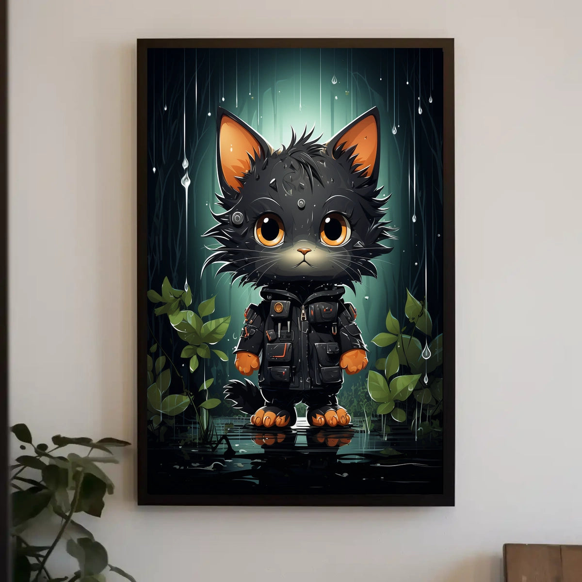 The Adventurous Cat In The Rainforest Poster