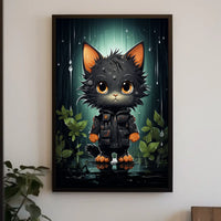 The Adventurous Cat In The Rainforest Poster