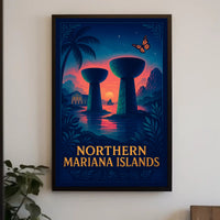 Northern Mariana Islands Tropical Poster