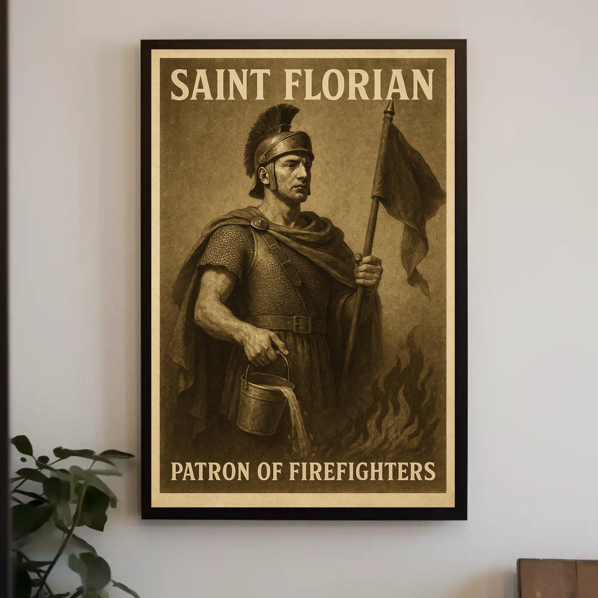 Saint Florian Patron Of Firefighters Poster