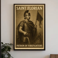 Saint Florian Patron Of Firefighters Poster