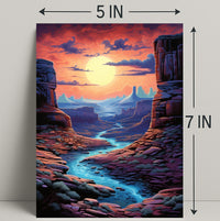 Desert Sunset Serenity Poster PosterGoat