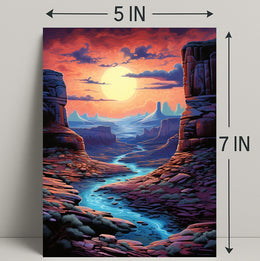 Desert Sunset Serenity Poster PosterGoat