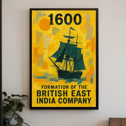 Formation of the British East India Company Poster
