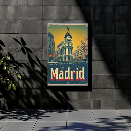 Madrid Vintage Poster