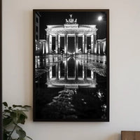 Brandenburg Gate Berlin Night Photorealistic Poster Print