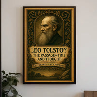 Leo Tolstoy The Passage of Time and Thought Poster