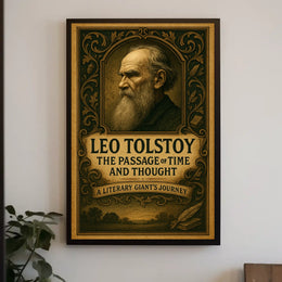 Leo Tolstoy The Passage of Time and Thought Poster
