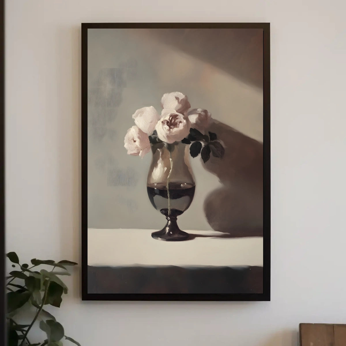 Elegant Floral Still Life Poster