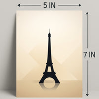 Eiffel Tower Silhouette Poster