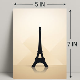 Eiffel Tower Silhouette Poster